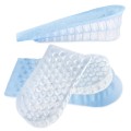 Lót giày tăng chiều cao gel nửa bàn trong suốt cho nam và nữ, 1 lớp lót - Cao 2cm	