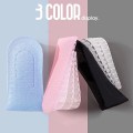 Lót giày tăng chiều cao gel nửa bàn trong suốt cho nam và nữ, 1 lớp lót - Cao 2cm	