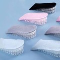 Lót giày tăng chiều cao gel nửa bàn trong suốt cho nam và nữ, 1 lớp lót - Cao 2cm	