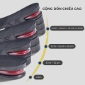 Cặp lót giày tăng chiều cao cả bàn có đệm khí cho nam và nữ, 1 cặp 1.5cm (lót mỏng)	
