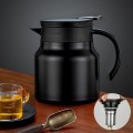 Ấm pha trà, cà phê giữ nhiệt đa năng dung tích 1000ml, Màu đen - Không hiển thị nhiệt độ
