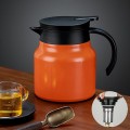 Ấm pha trà, cà phê giữ nhiệt đa năng dung tích 1000ml, Màu đen - Không hiển thị nhiệt độ