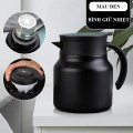 Ấm pha trà, cà phê giữ nhiệt đa năng dung tích 1000ml, Màu đen - Không hiển thị nhiệt độ