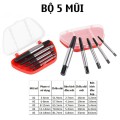 Bộ dụng cụ tháo bu lông ốc vít trờn ren, tháo ốc gãy chuyên dụng, Bộ 5 mũi	