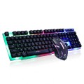 Bộ bàn phím chuột T6 chơi game,  led 7 màu cao cấp