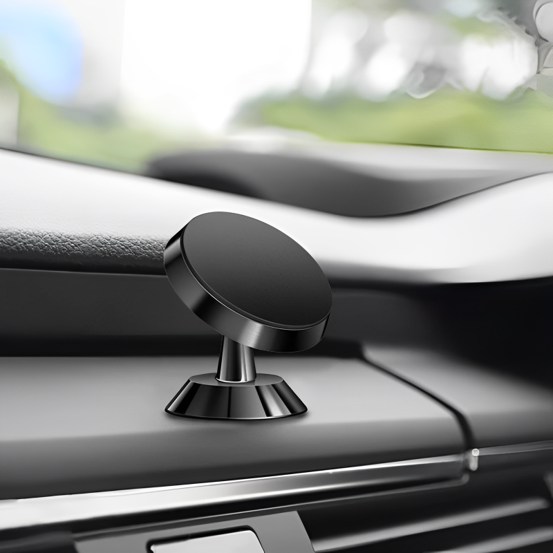 Chân đế đỡ điện thoại trên ô tô hít nam châm, xoay 360 độ