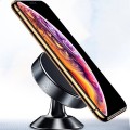 Chân đế đỡ điện thoại trên ô tô hít nam châm, xoay 360 độ, Màu đen