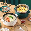 Nồi lẩu điện 2 tầng có núm xoay 3 nấc nhiệt tiện dụng