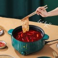 Nồi lẩu điện 2 tầng có núm xoay 3 nấc nhiệt tiện dụng