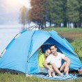 Lều cắm trại tự bung cho 4-5 người tiện dụng , Màu xanh dương
