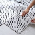 Thảm nhựa lỗ lót sàn nhà tắm chống trơn trượt, Màu ghi