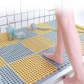 Thảm nhựa lỗ lót sàn nhà tắm chống trơn trượt, Màu ghi