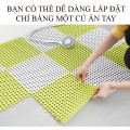 Thảm nhựa lỗ lót sàn nhà tắm chống trơn trượt, Màu ghi