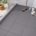 Thảm nhựa lỗ lót sàn nhà tắm chống trơn trượt, Màu ghi