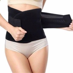 Đai gen quấn bụng định hình eo thon cho phái nữ, Màu đen - Size M