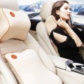 Bộ gối đầu tựa lưng cao su non xe hơi êm ái, Màu đen