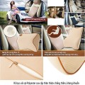 Bộ gối đầu tựa lưng cao su non xe hơi êm ái, Màu đen