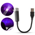 Đèn led bầu trời sao chiếu trần xe ô tô, trần nhà cắm cổng USB, Ánh sáng tím