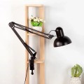 Đèn bàn học, làm việc chống cận kẹp bàn Pixar cao cấp, Bóng Rạng Đông 5w vàng	