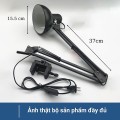 Đèn bàn học, làm việc chống cận kẹp bàn Pixar cao cấp, Bóng Rạng Đông 5w vàng	