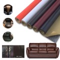 Miếng dán vải da pu tự dính sửa chữa ghế sofa đồ da nội thất, Màu đen