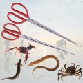 Kẹp bắt lươn rắn, hải sản, cua ghẹ chống trơn chuyên dụng, Loại mũi cong (52cm)	