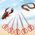 Kẹp bắt lươn rắn, hải sản, cua ghẹ chống trơn chuyên dụng, Loại mũi cong (52cm)	