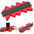 Thước sao chép hình chép đường đa năng chuyên dụng, Màu đỏ - Loại 25cm