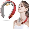 Máy massage cổ 3D xung điện 4 chế độ giảm đau mỏi hiệu quả, Màu đỏ