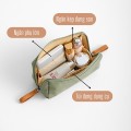 Túi đựng đồ mỹ phẩm đa năng tiện dụng, Màu xanh lá