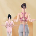 Gậy tập yoga hình chữ thập cải thiện dáng vai, lưng, Màu hồng