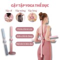 Gậy tập yoga hình chữ thập cải thiện dáng vai, lưng, Màu hồng