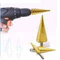 Bộ 3 mũi khoan đa năng hình tháp khoét lỗ tròn phủ titan