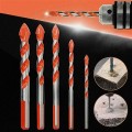 Bộ 5 mũi khoan đa năng 2 cạnh dạng lưỡi xoắn , Màu cam