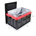 Thùng đựng đồ gấp gọn đa năng để sau cốp xe tiện dụng, 30 lít (không kèm lót)	