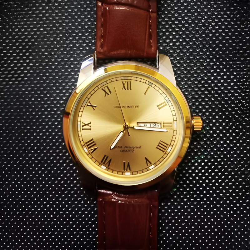 Đồng hồ nam dây da chống nước cao cấp thiết kế sang trọng