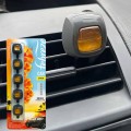 Nước hoa ô tô kẹp cửa gió khử mùi hiệu quả vỉ 5 viên, Màu xanh