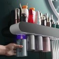 Bộ nhả kem đánh răng thông minh kèm cốc hút từ tính tiện dụng, Bộ 2 cốc	