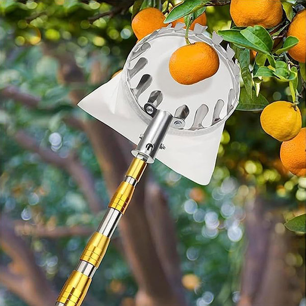 Vợt hái trái cây trên cao kèm túi vải đa năng