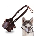 Rọ mõm cho chó chất liệu da mềm cao cấp có đai điều chỉnh kích thước, Size S (5-10kg)