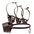Rọ mõm cho chó chất liệu da mềm cao cấp có đai điều chỉnh kích thước, Size S (5-10kg)