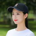 Mũ lưỡi trai thêu chữ phong cách năng động trẻ trung dành cho cả nam và nữ, Màu đen