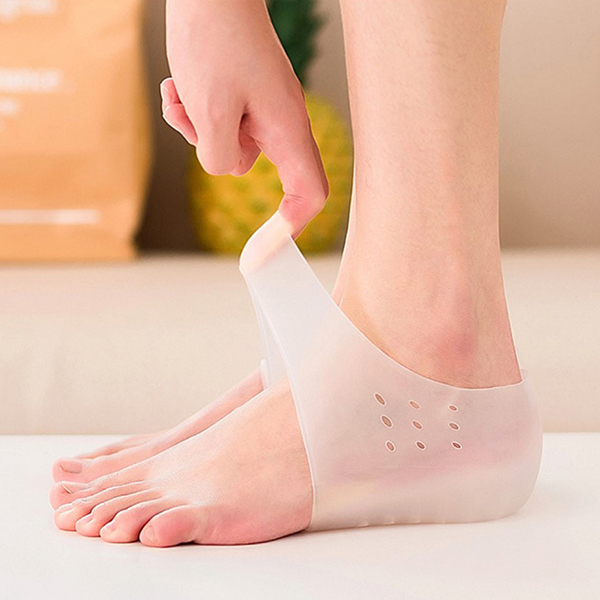 (Combo 2 đôi) Tất độn đế tăng chiều cao silicon thoáng khí êm ái