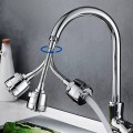 Đầu gắn vòi nước rửa chén xoay 360 tăng áp cao cấp,