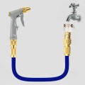 Bộ dây và vòi xịt nước tăng áp rửa xe, tưới cây đa năng, Loại 5m
