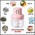 Máy xay mini cầm tay đa năng xay tỏi ớt tiện dụng 