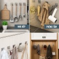 Combo 10 móc dán tường cao cấp chống han gỉ chịu lực tốt