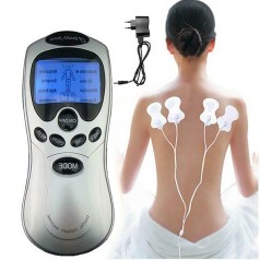 Máy massage xung điện kèm 4 miếng dán hỗ trợ chữa trị chuyên dụng