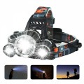 Đèn pin đội đầu 3 bóng led siêu sáng nhiều chế độ