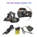 Đèn pin đội đầu 3 bóng led siêu sáng nhiều chế độ